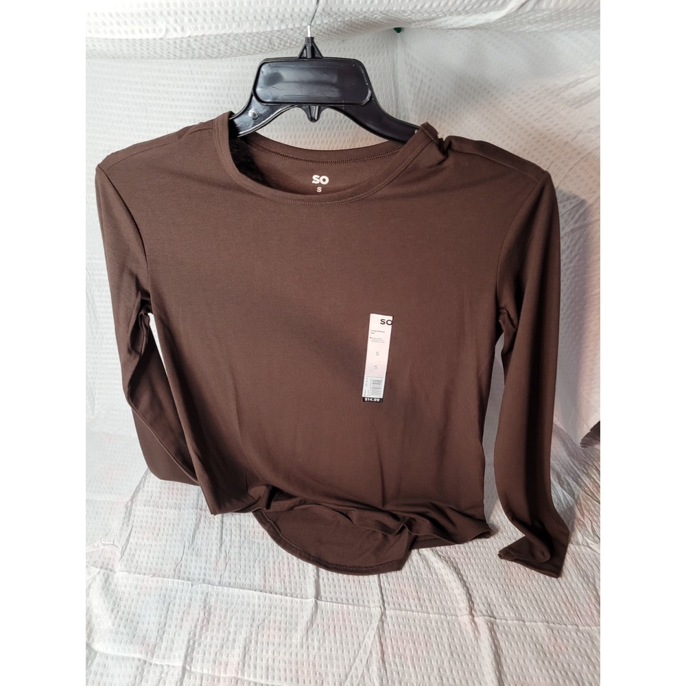 Womens SO Long Sleeve Shirt Size Small